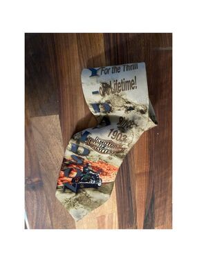 Men's Harley Davidson Tie Beige Orange